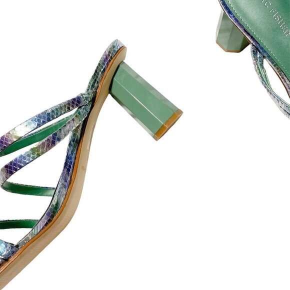 MARC FISHER KRISTIN SANDAL LIGHT GREEN - Picture 10 of 11